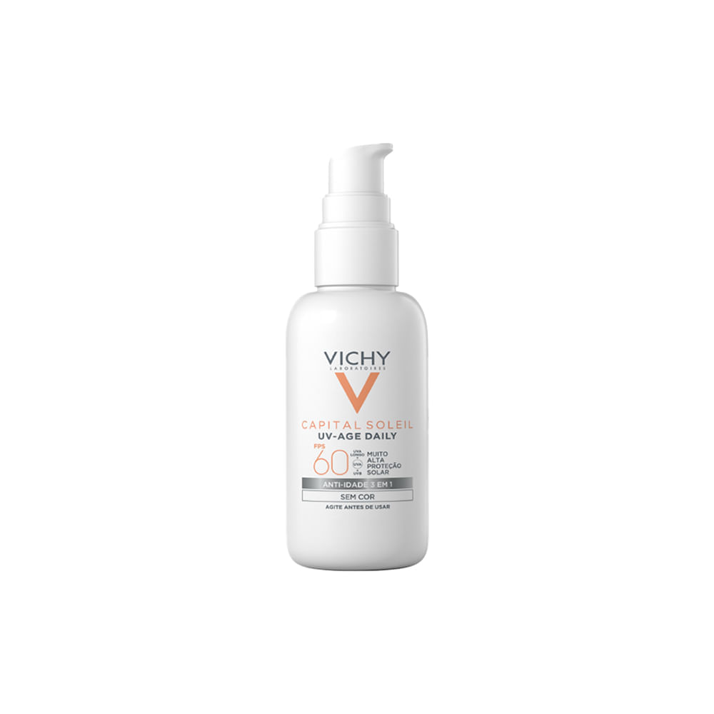 Protetor Solar Antimanchas FPS 60 Vichy Capital Soleil UV-Age Daily 40 g