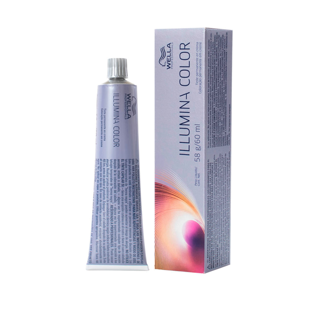 Coloração Wella Professionals Illumina Color 5/81 Castanho Claro Pérola Acinzentado 60 ml