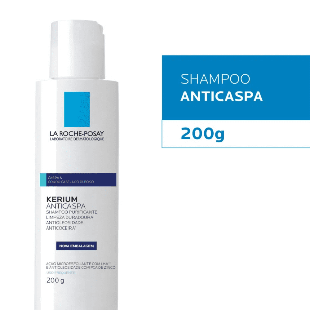 Shampoo Anticaspa La Roche Posay Kerium Cabelo Oleoso 200ml