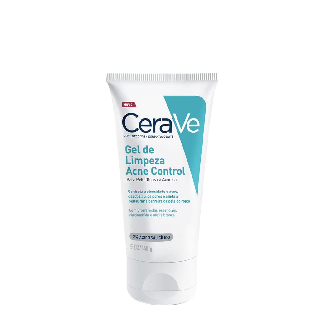 Gel de Limpeza Facial Cerave Acne Control 140g
