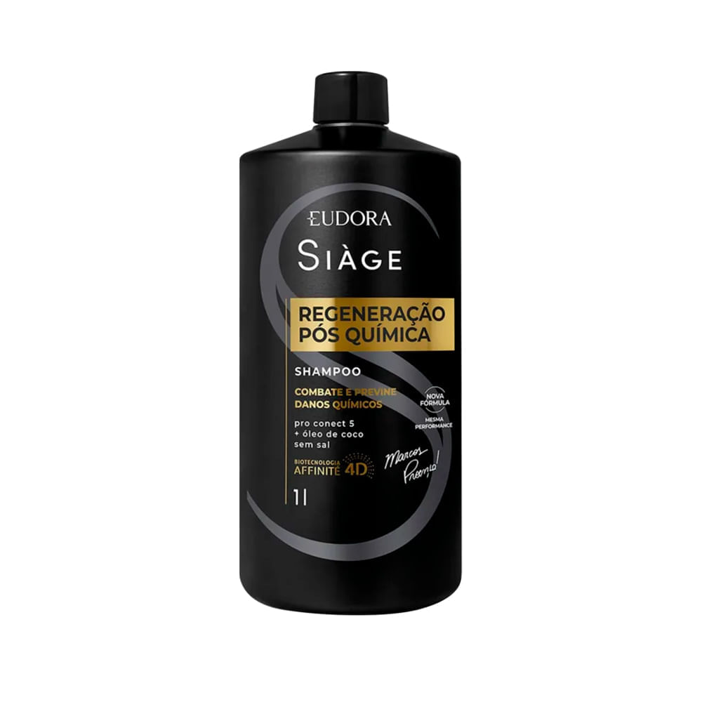 Shampoo Eudora Siàge Regeneração Pós Química 1000 Ml