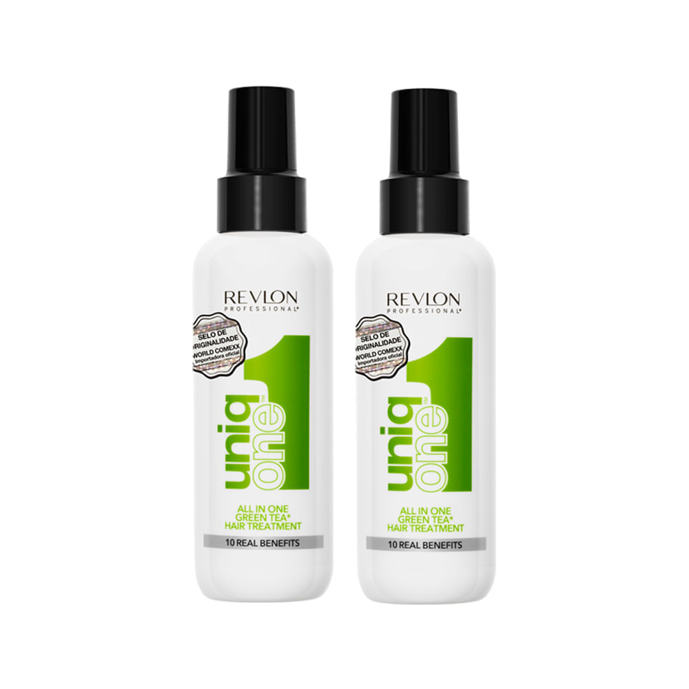 Kit Revlon Professional Uniq One Green Tea Hair Tratament - Leave-in 150 ml 2 Unidades