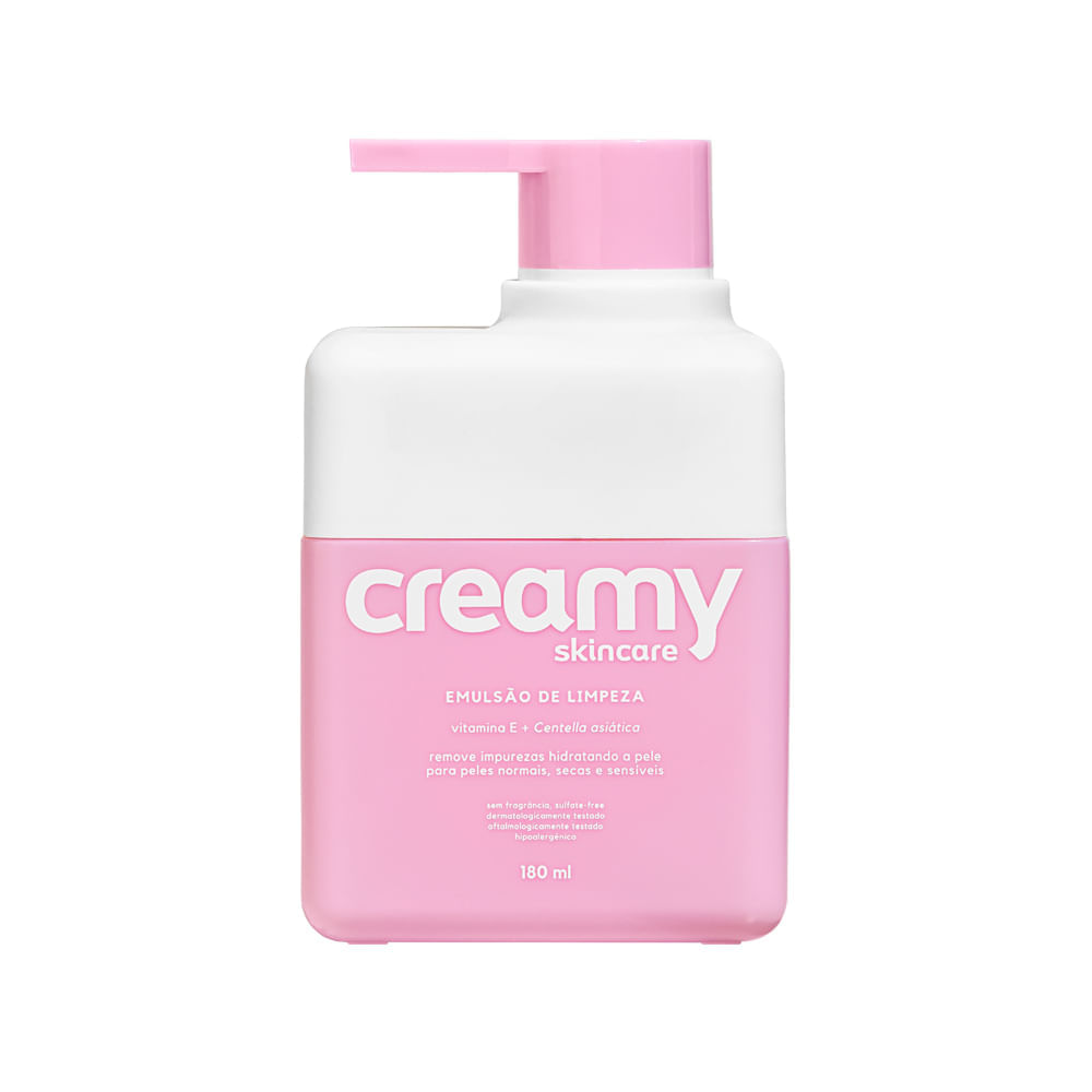 Emulsão de Limpeza Facial Creamy 180 ml