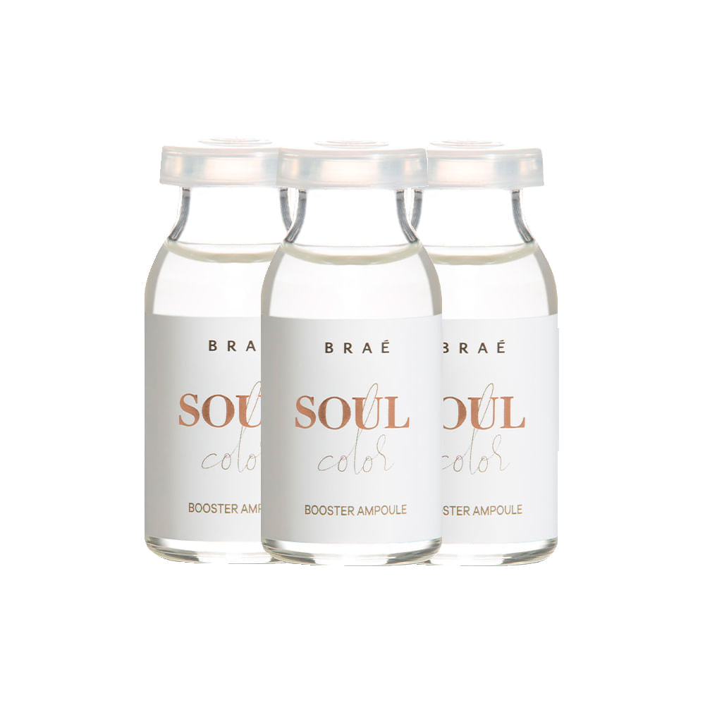 kit Braé - Ampola Soul Color Boster 3 Unidades 13 ml