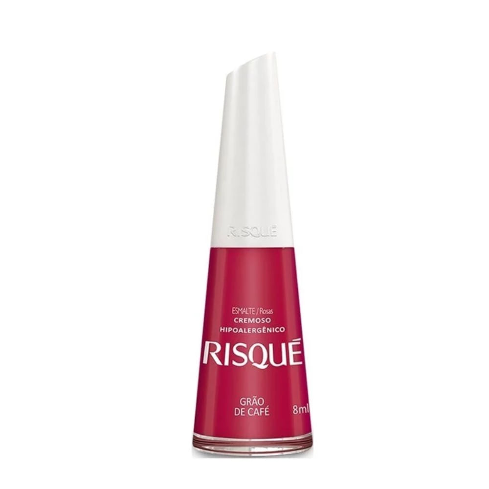 Esmalte Cremoso Risque Cor Grao Café 8ml