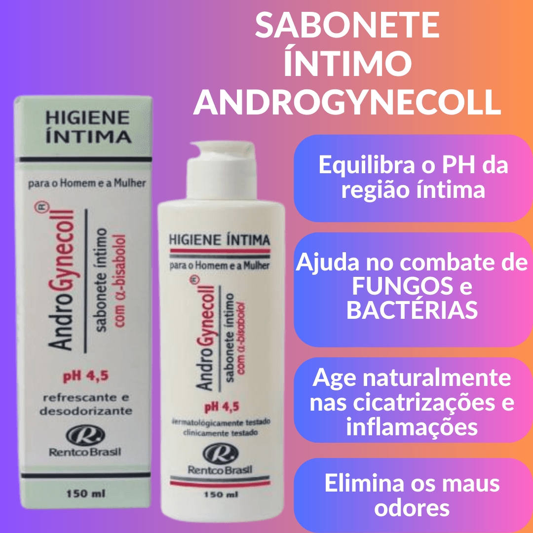 Sabonete Íntimo Androgynecoll Rentco do Brasil 150ml