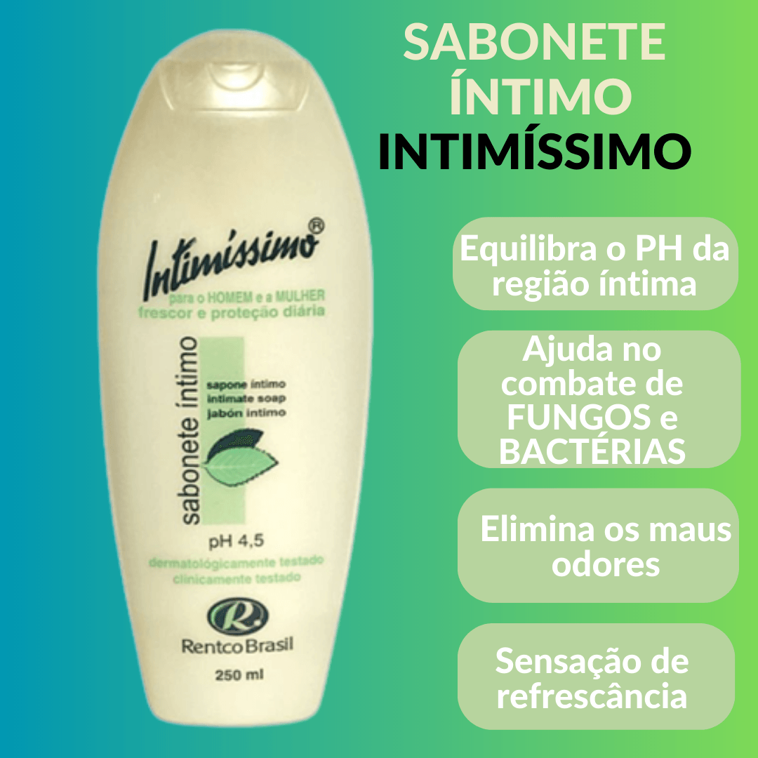 Sabonete Íntimo Intimíssimo Rentco do Brasil 250ML Kit com 02 Unidades