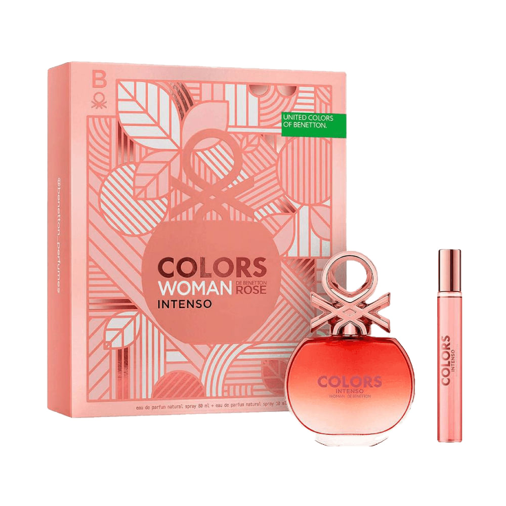 Kit Colors Woman Intenso Feminino Eau De Parfum 80ml + Mega Spritzer 10ml