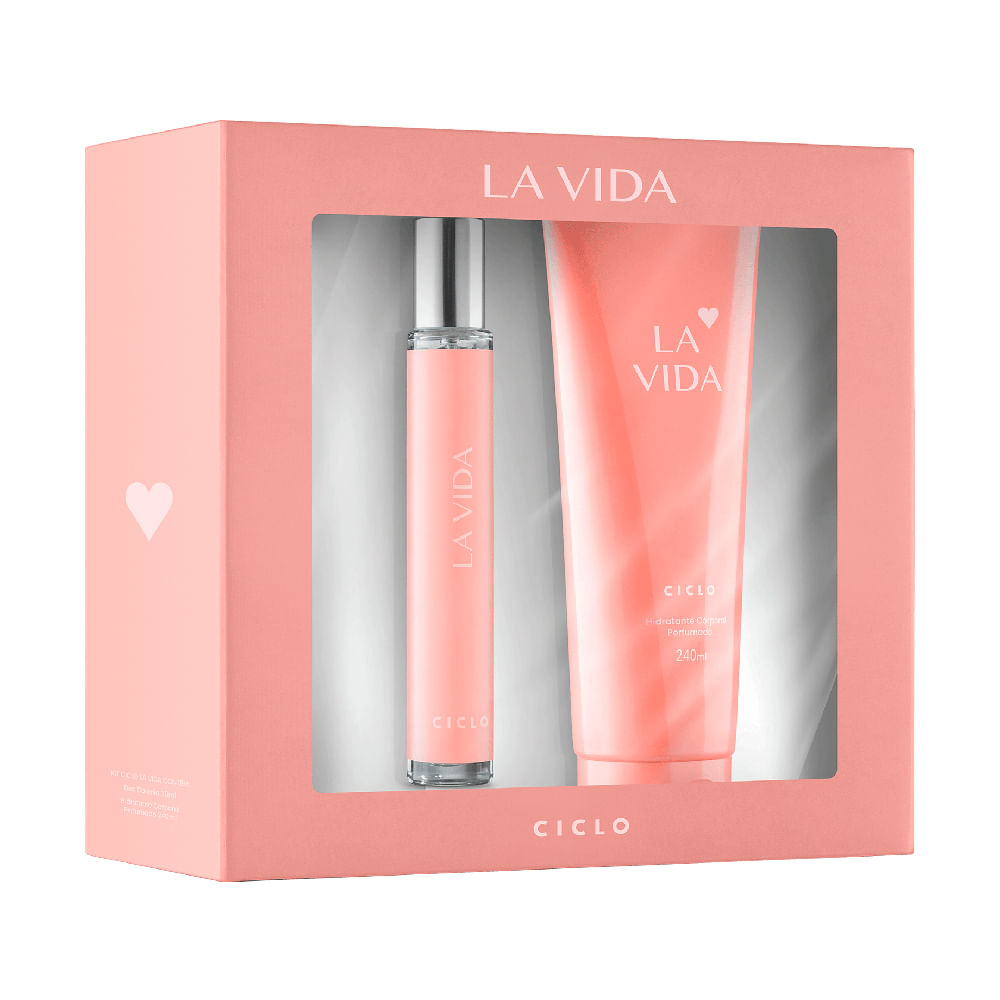 Kit La Vida Ciclo Deo Colônia 30ml + Loção Hidratante 240ml