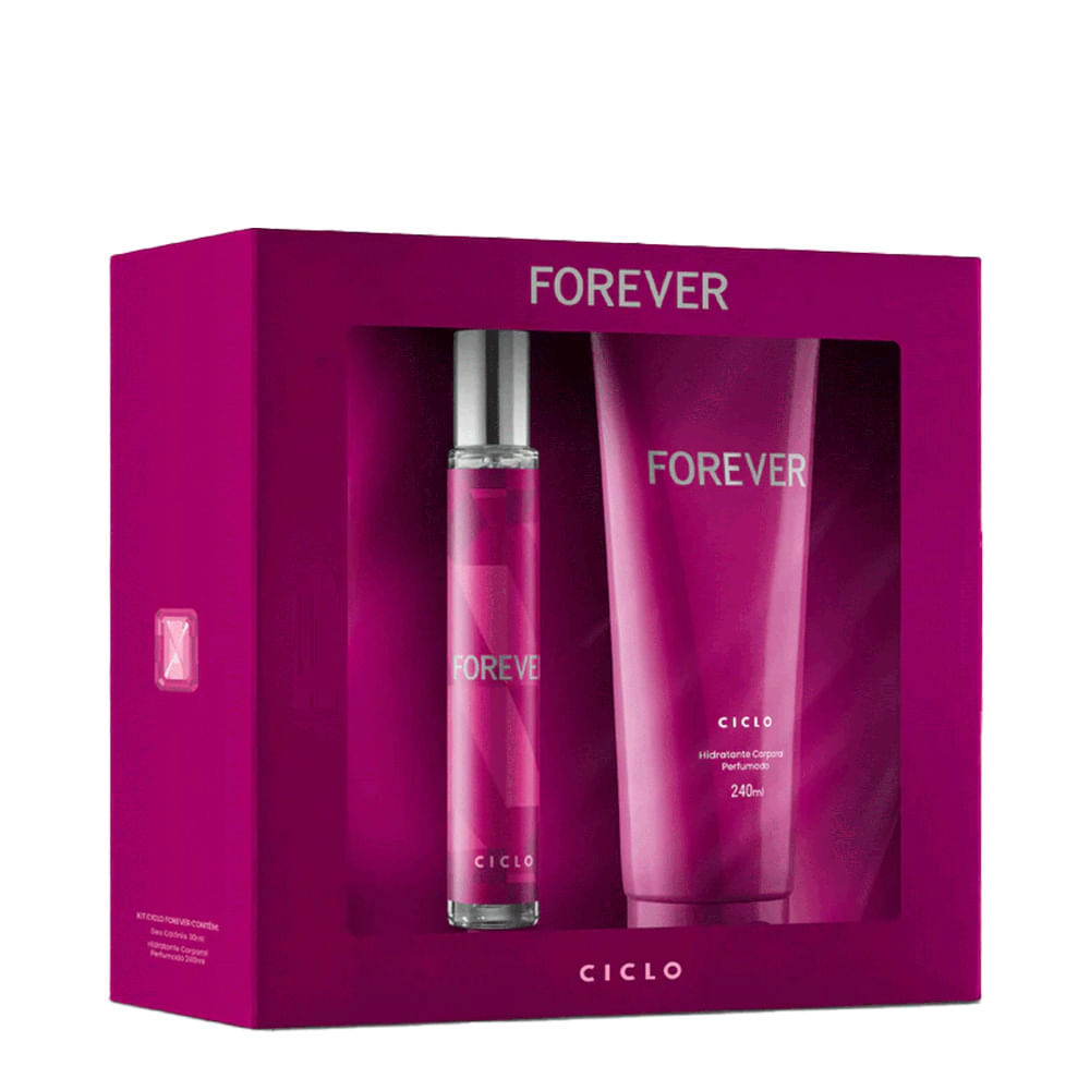 Kit Forever Ciclo Feminino Deo Colônia 30ml + Loção Hidratante 240ml