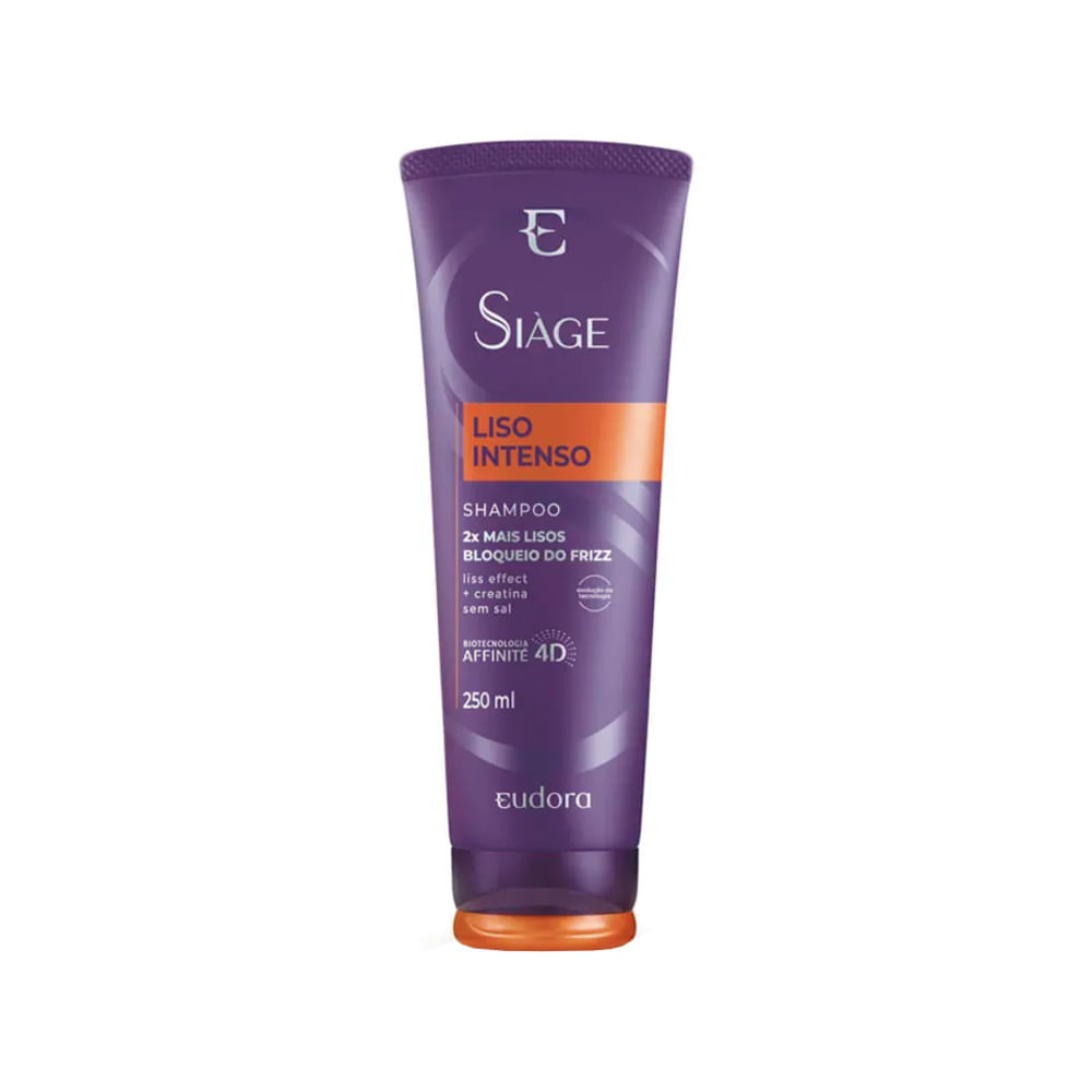 Kit Eudora Siáge Liso Intenso 4D Shampoo 250 ml + Condicionador 200 ml