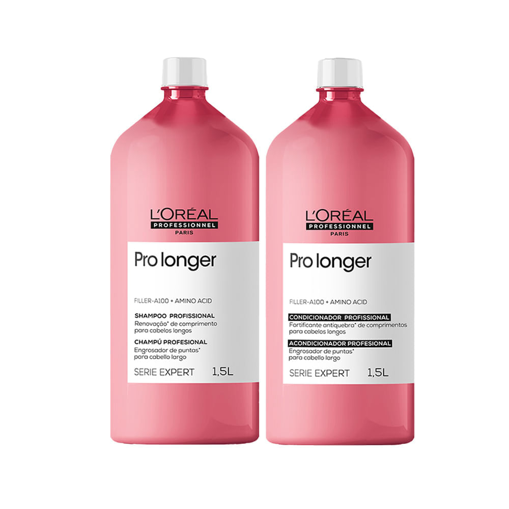 Kit L'oréal Professionnel Serie Expert Pro Longer Shampoo 1500 Ml + Condicionador 1500 Ml