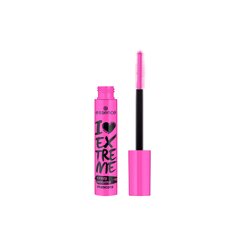 Máscara Para Cílios De Volume Essence I Love Extreme Crazy Volume Preto 12 Ml