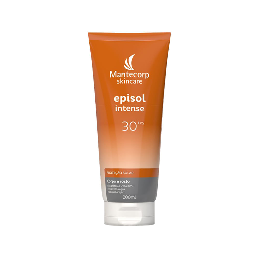 Protetor Solar Facial Natural Mantecorp Episol Intense FPS 30 200 ml