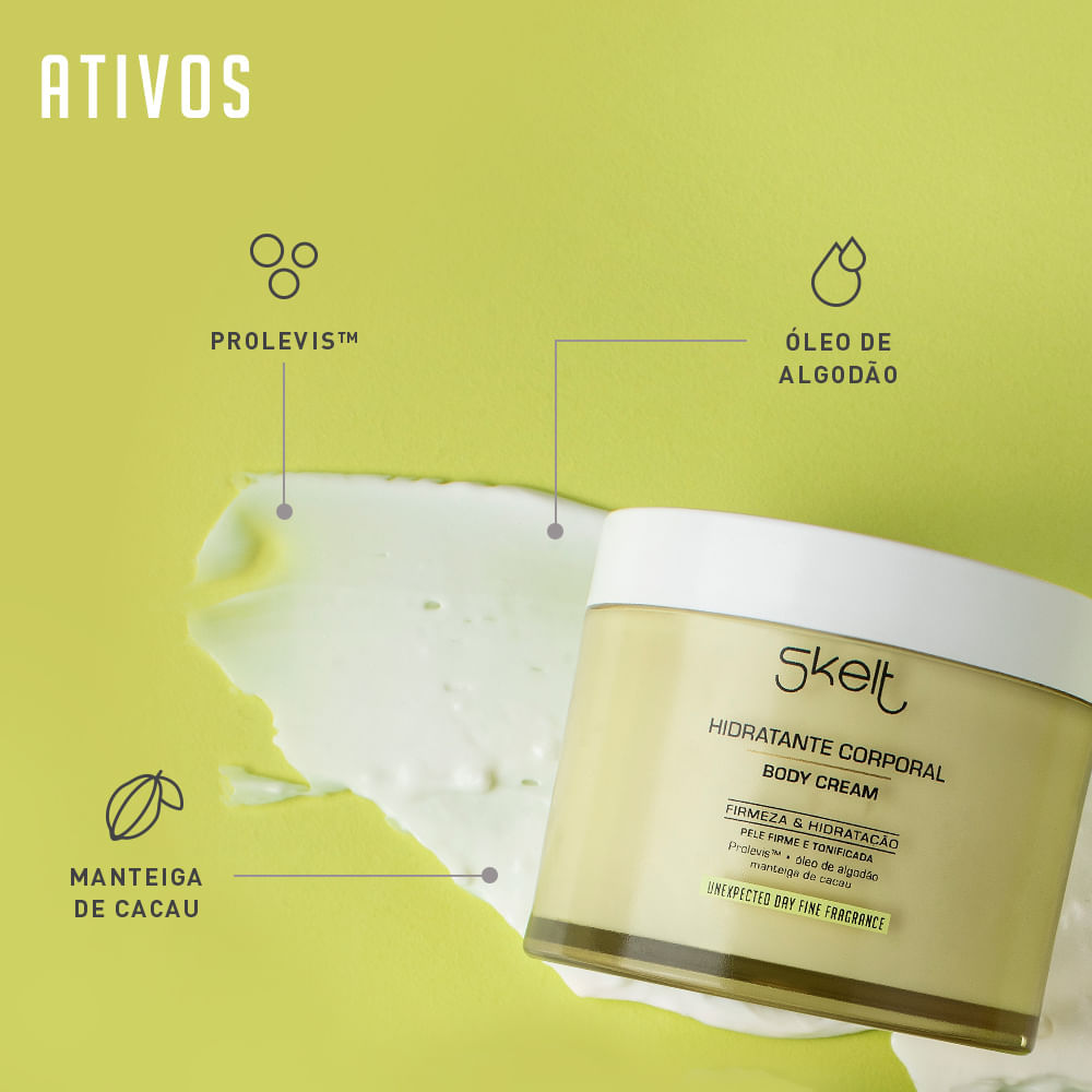 Creme Hidratante Corporal Skelt Prolevis Skelt Skin & Body Care Unexpected Day 200 g
