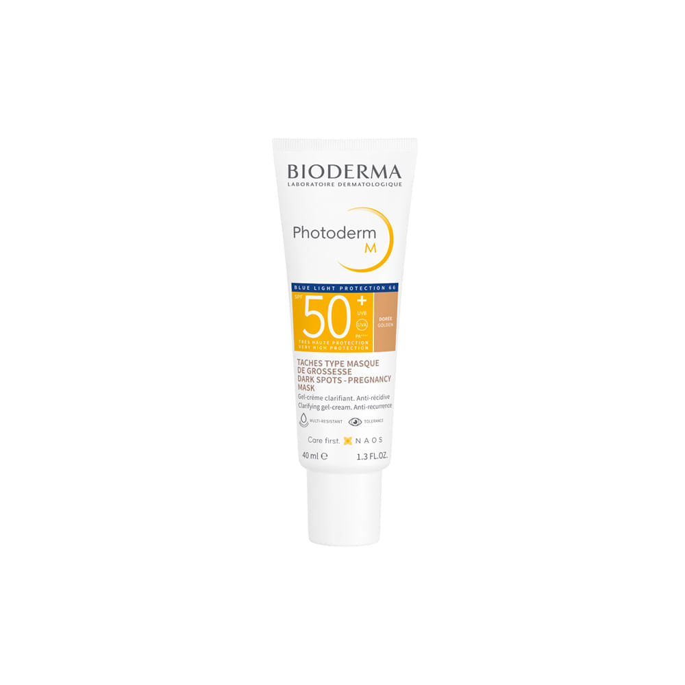 Protetor Solar Facial Matte Fps 50+ Bioderma Photoderm M Dourée 40 Ml