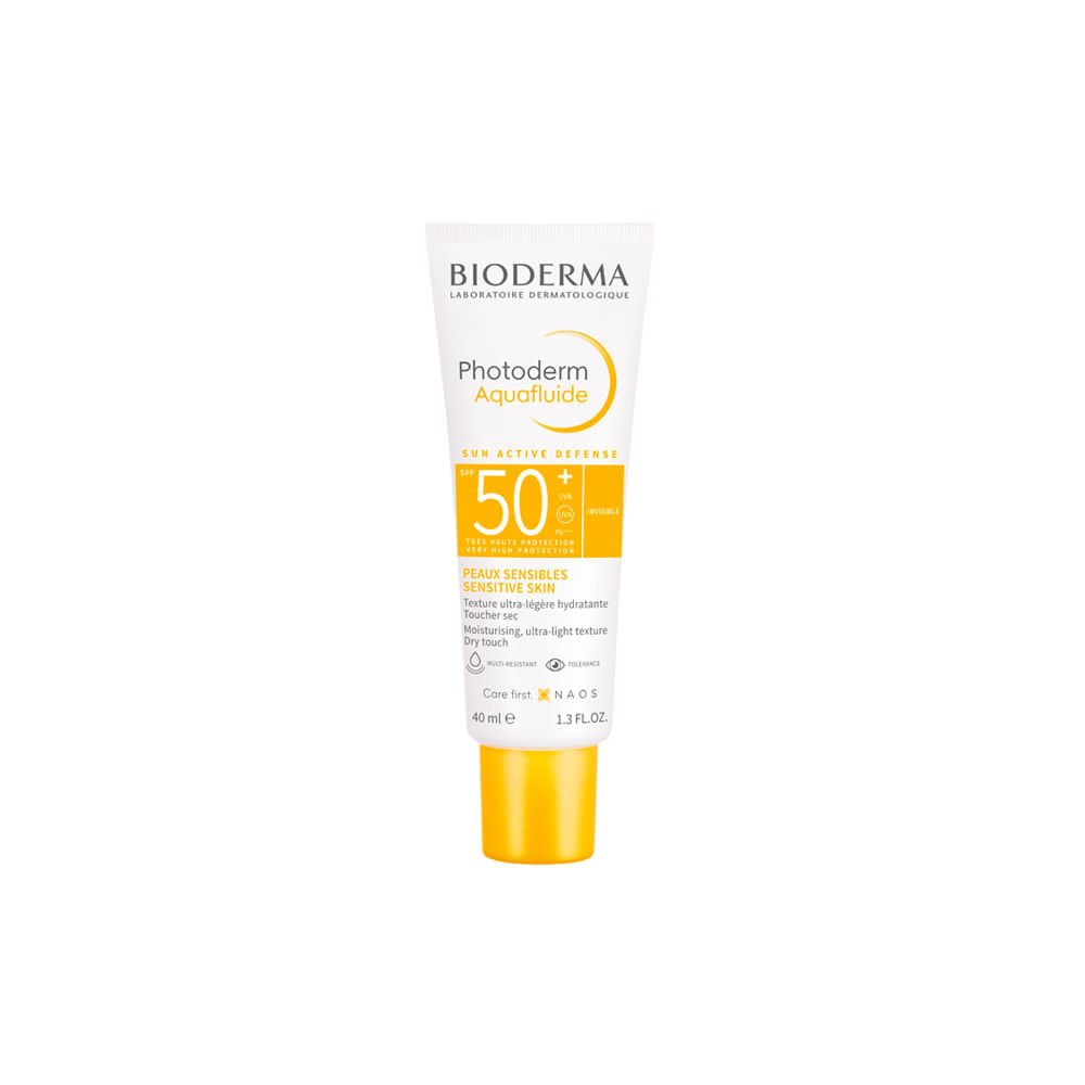 Protetor Solar Facial Natural Bioderma Photoderm Aquafluide Fps 50+ 40 Ml