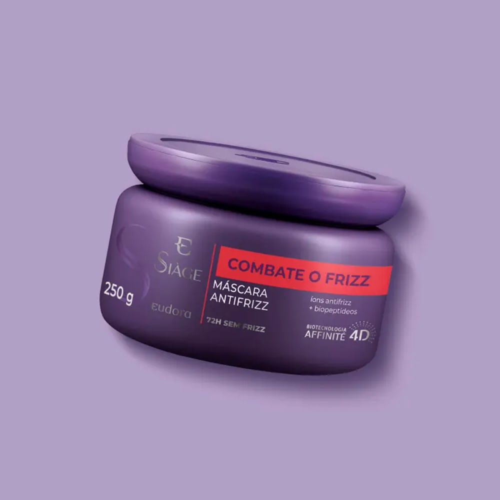 Máscara Antifrizz Eudora Siàge Combate o Frizz 250 g