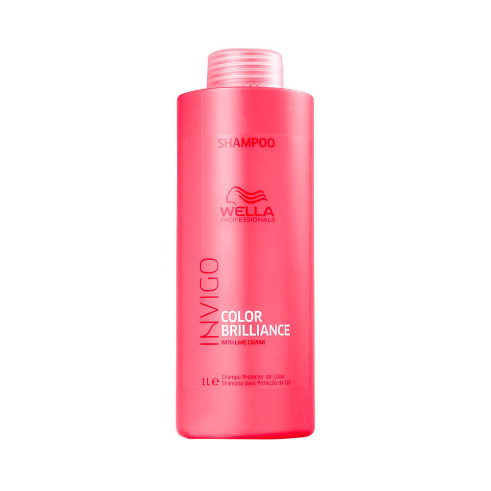 Kit Wella Professionals Invigo Color Brilliance Shampoo 1000 ml + Condicionador 1000 ml + Máscara 500 ml + Óleo Capilar 100 ml
