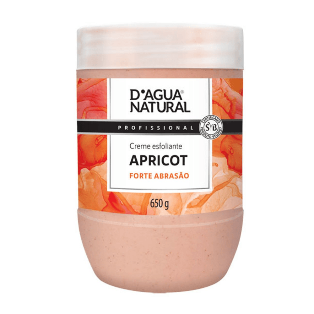 Creme Esfoliante Apricot Forte Abrasão Dagua Natural 650g