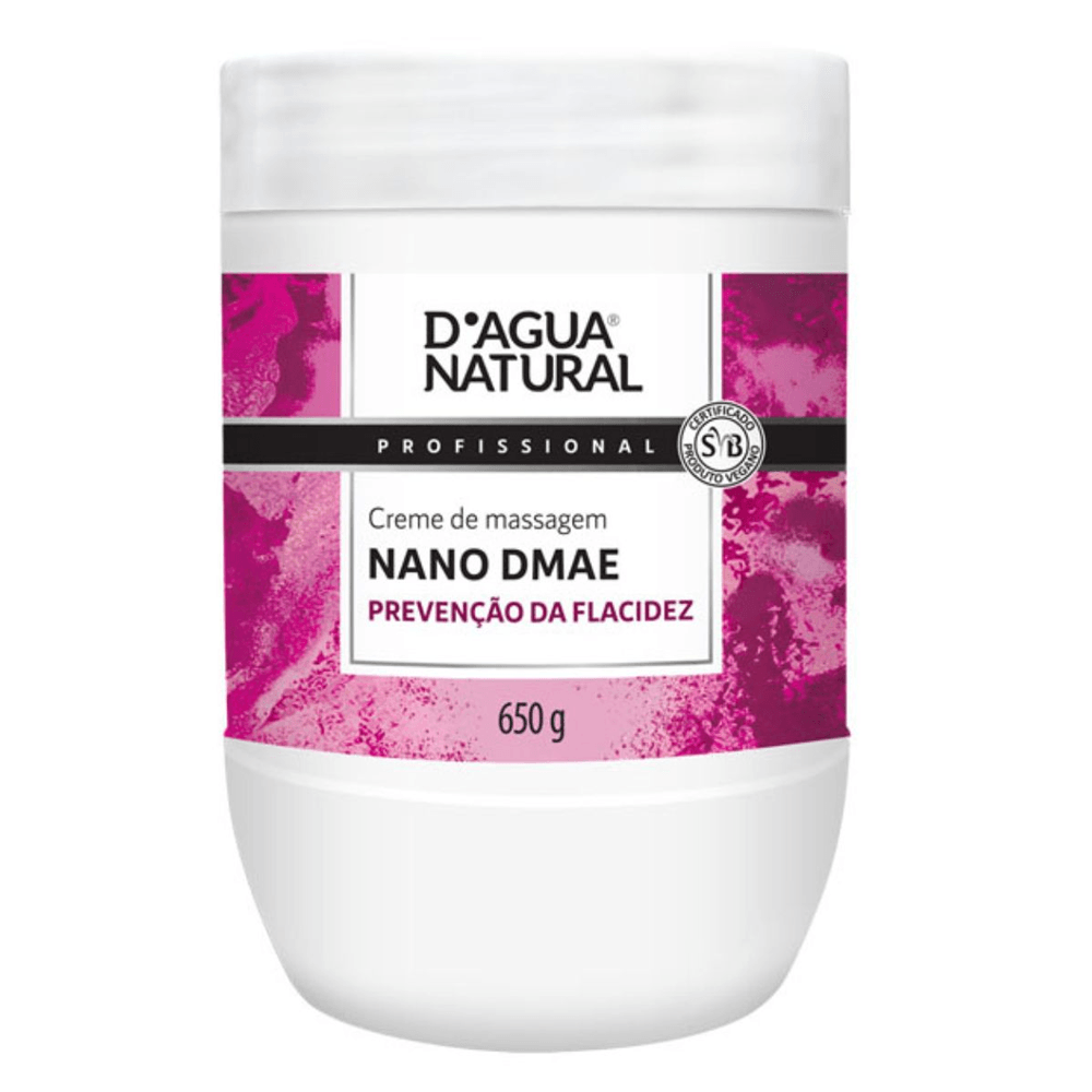 Creme de Massagem Nano Dmae Dagua Natural 650g