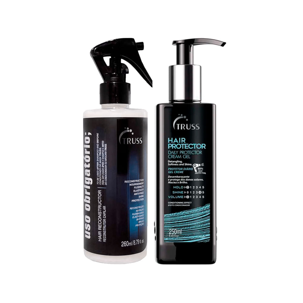 Kit Truss Finalizadores Uso Obrigatório 260ml + Leave-in Finish Hair Protector 250ml
