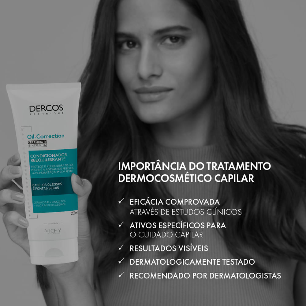 Condicionador Vichy Dercos Oil-Correction 200 ml