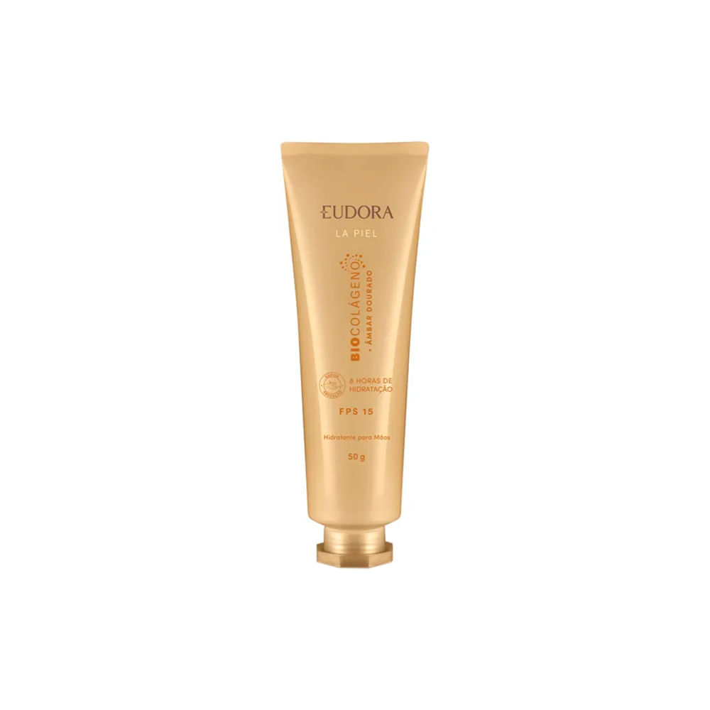 Creme Hidratante para as Mãos Eudora La Peil Biocolágeno + Âmbar Dourado FPS 15