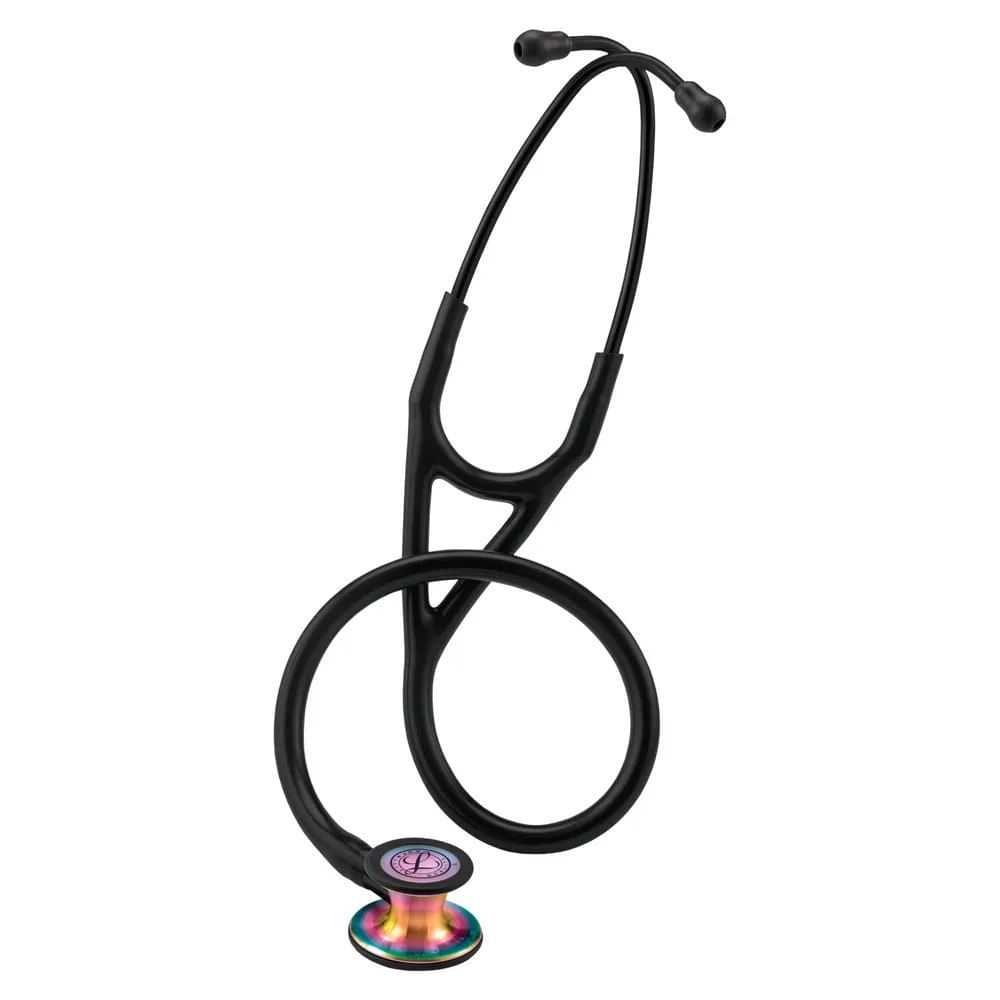 Estetoscópio Littmann Cardiology Iv Cor Preto & Rainbow 6165