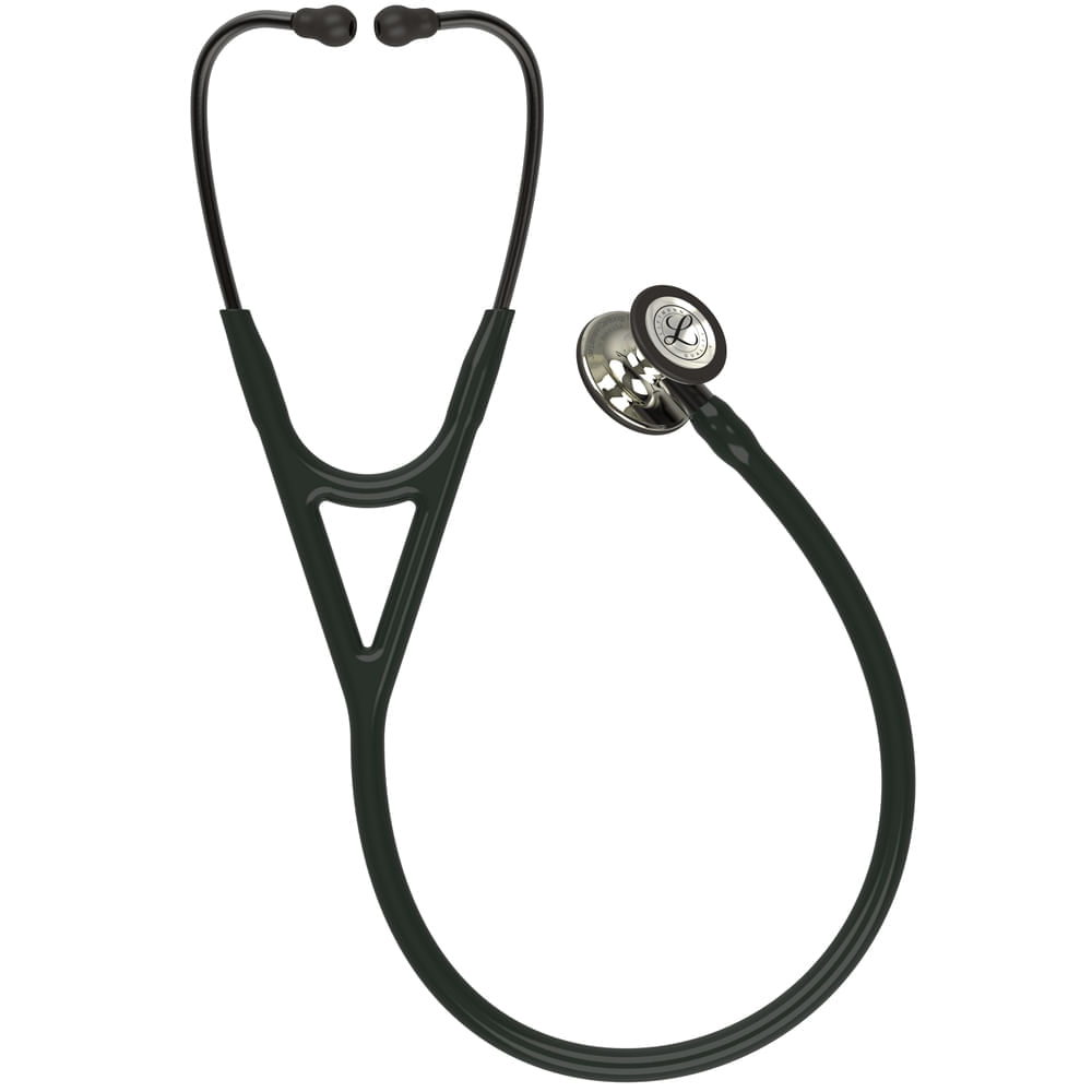 Estetoscópio Littmann Cardiology IV Cor Preto e Champagne 6179