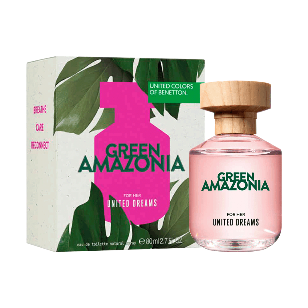 Perfume Masculino Benetton Green Amazonia For Her Eau de Toilette 80ml
