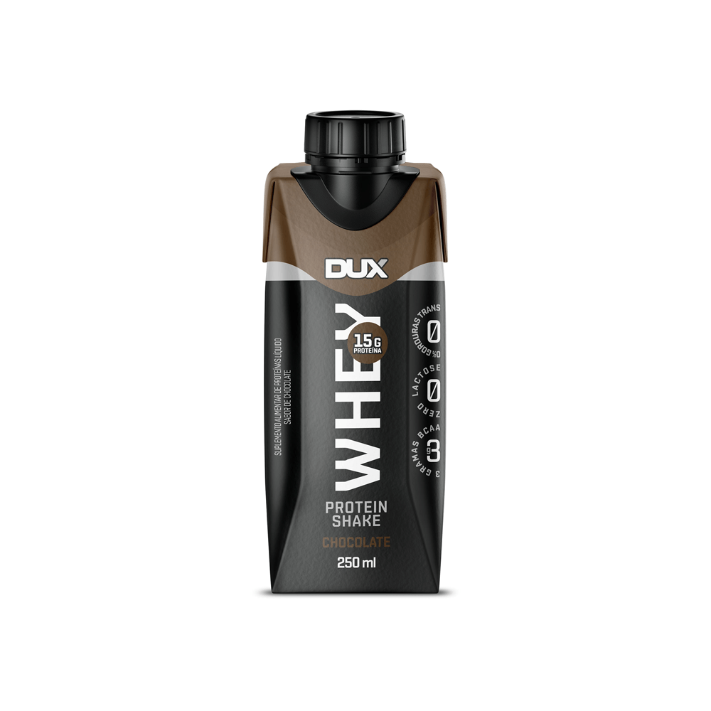 WHEY PROTEIN SHAKE SABOR CHOCOLATE DUX NUTRITION 250ML