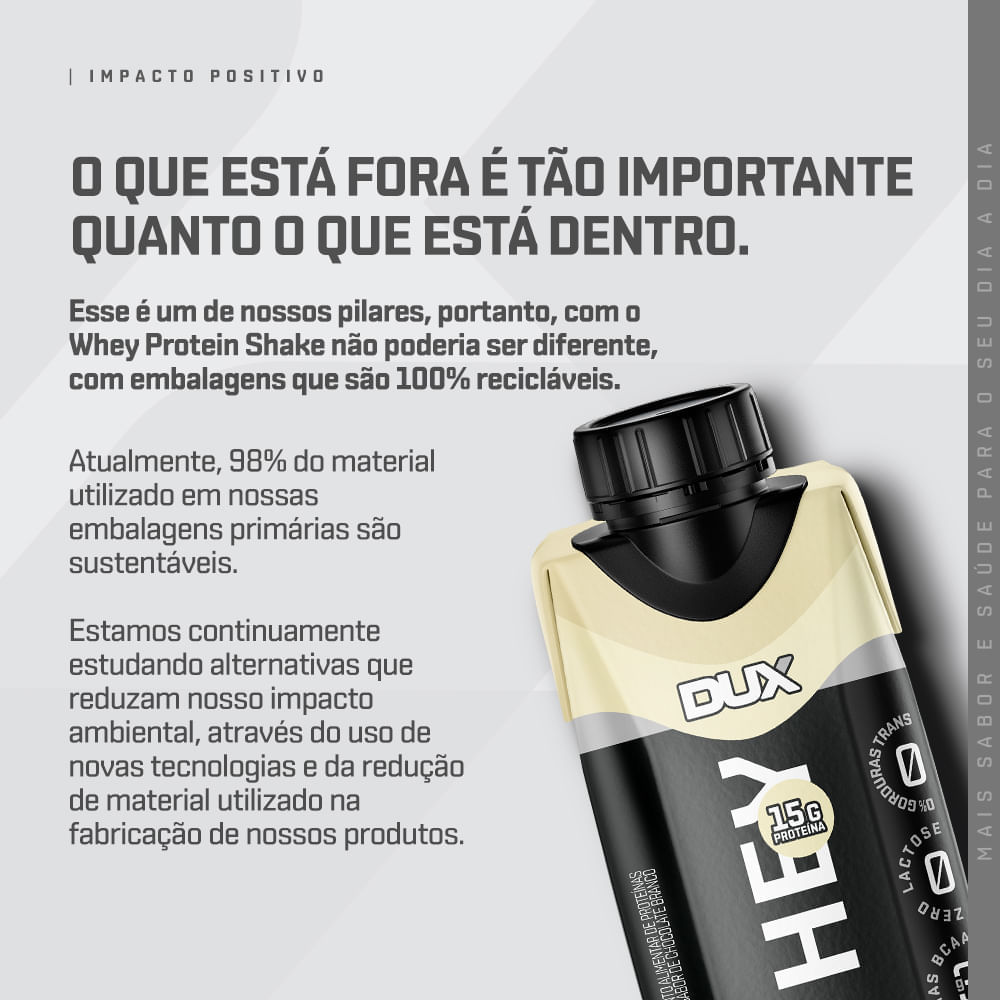 WHEY PROTEIN SHAKE SABOR CHOCOLATE DUX NUTRITION 250ML