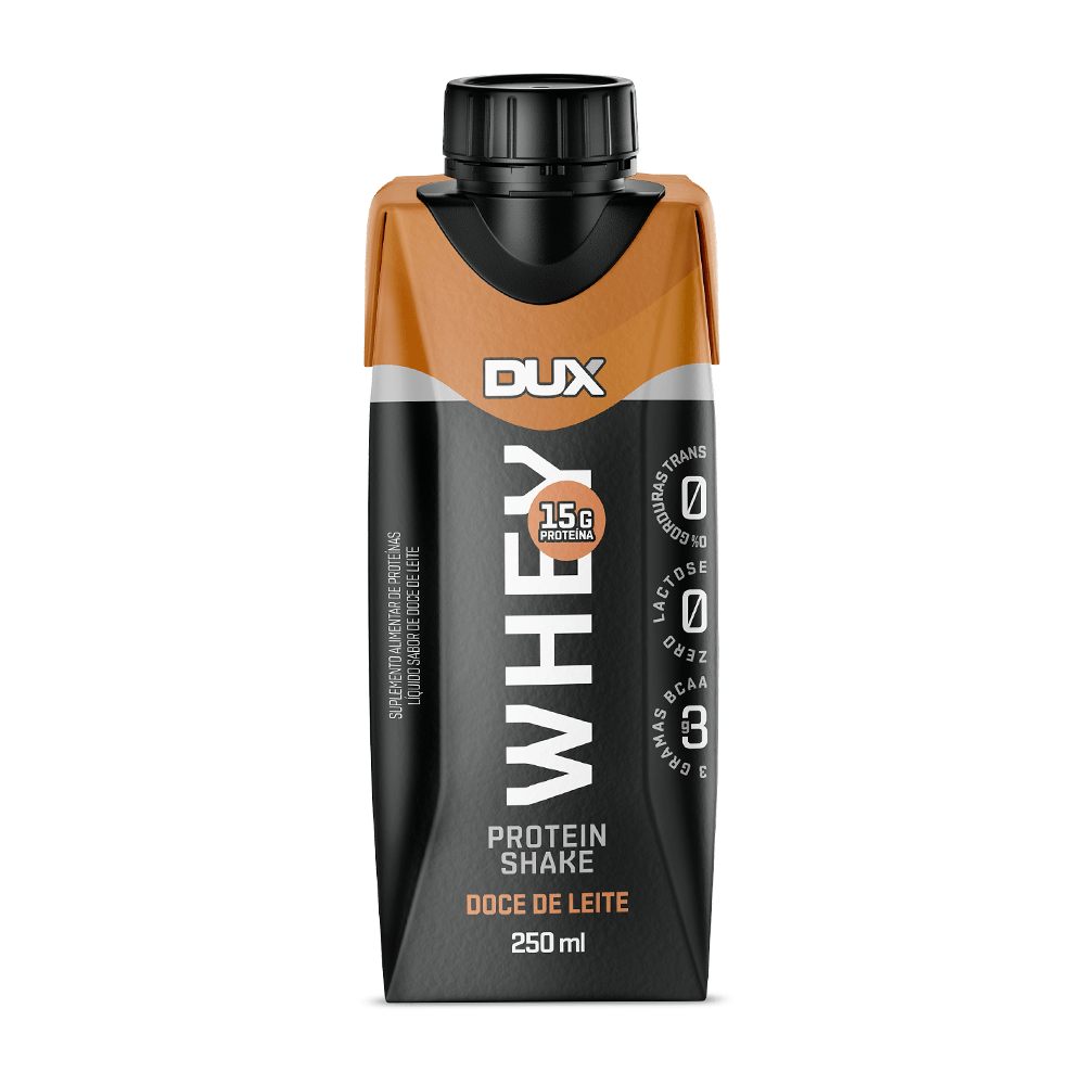 Whey Protein Shake Dux Nutrition Sabor Doce De Leite 250ml