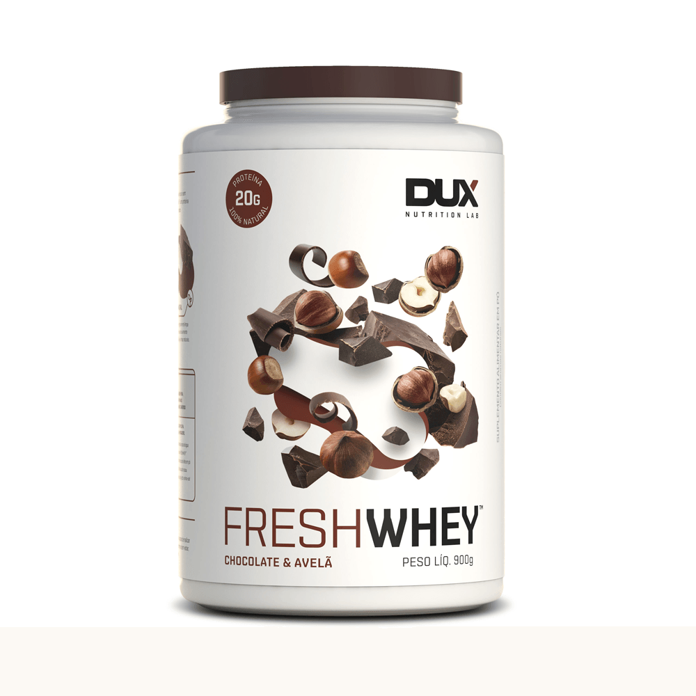 POTE  FRESHWHEY™ CHOCOLATE E AVELÃ DUX NUTRITION 900G