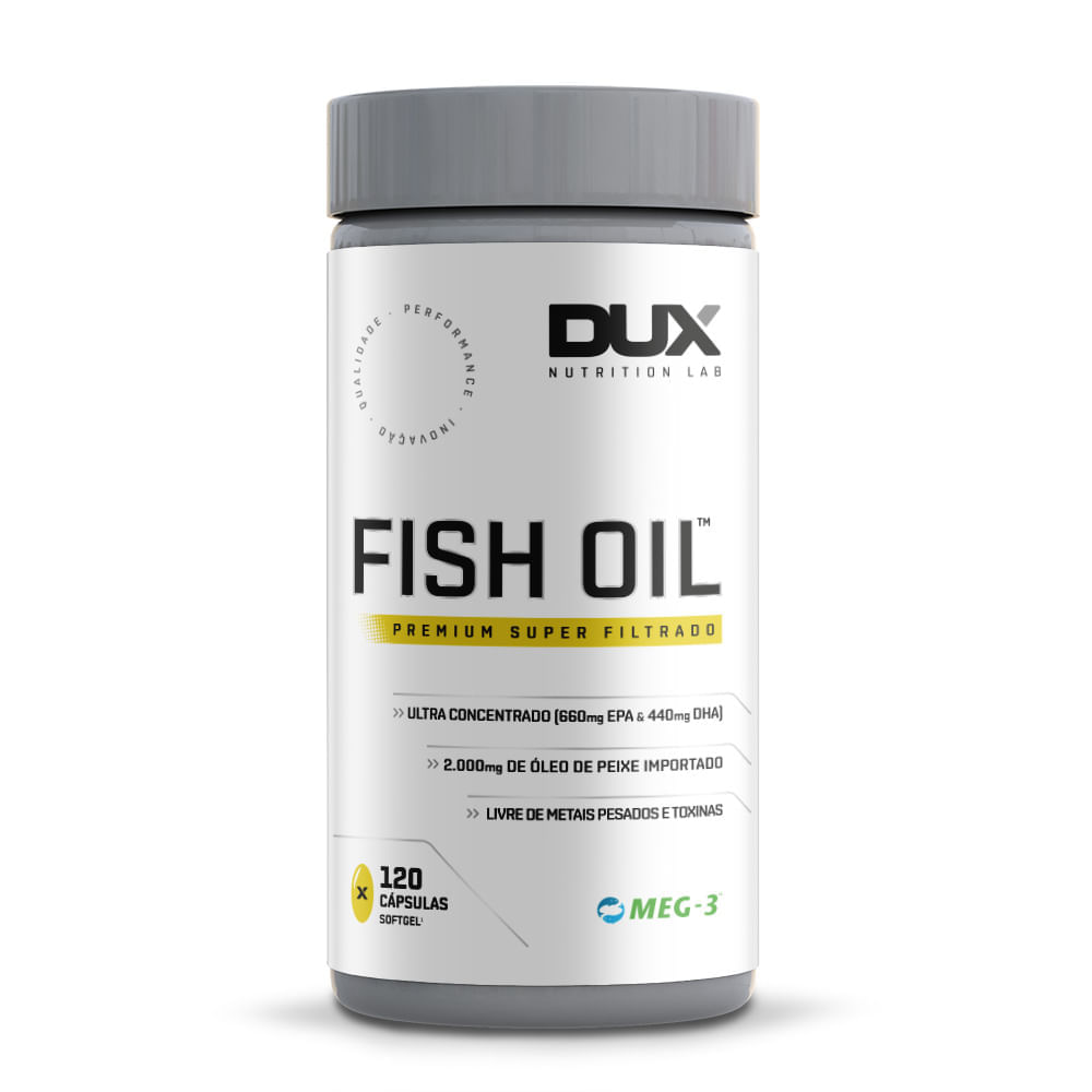 FISH OIL DUX NUTRITION POTE 120 CÁPSULAS