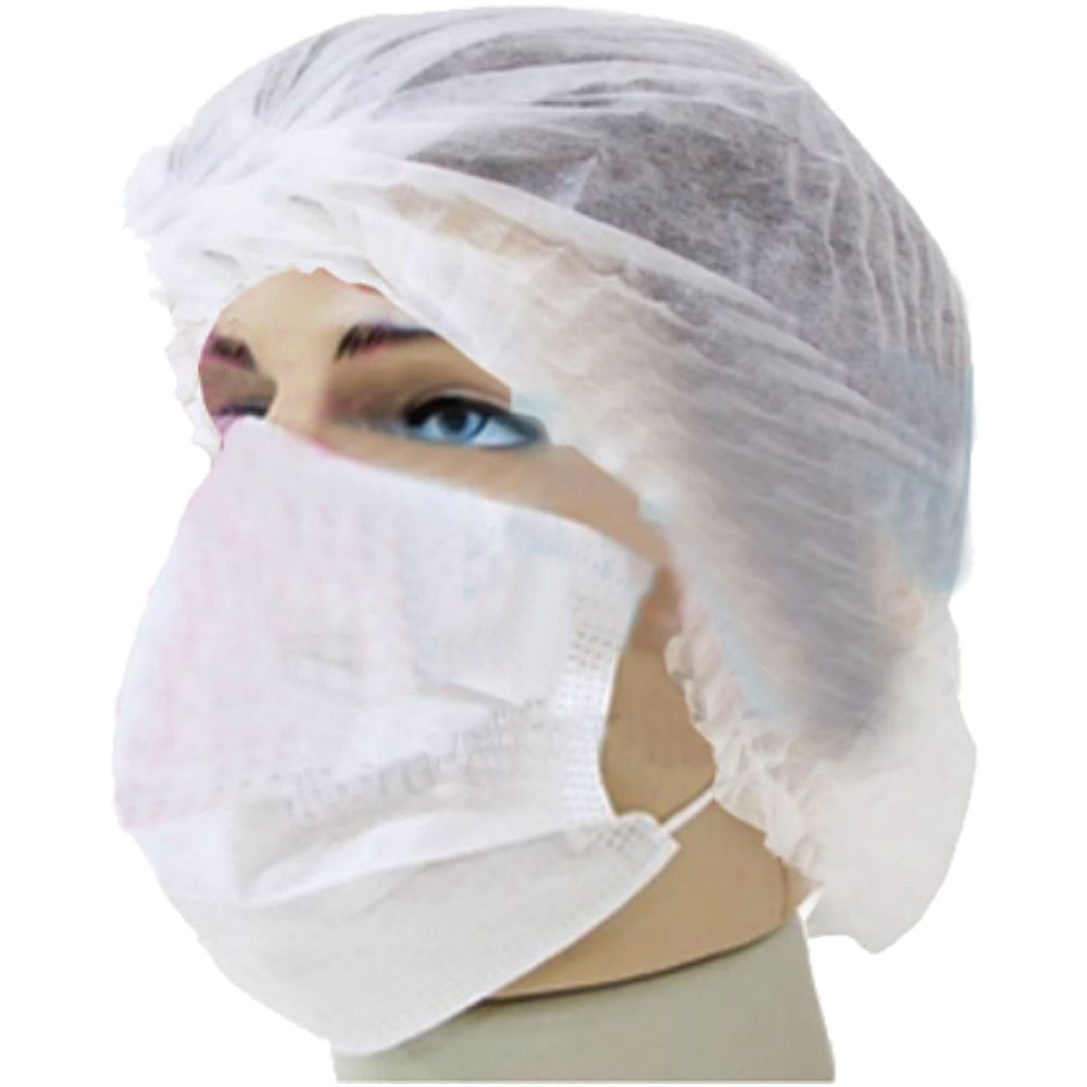 Touca Descartável Dejamaro Branca Gramatura 30 100 Unidades