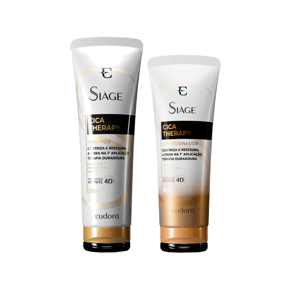 Kit Eudora Siáge Cica Therapy Shampoo 250 Ml + Condicionador 200 Ml