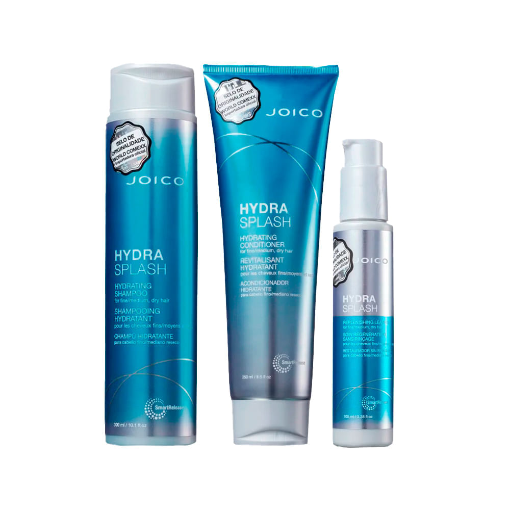 Kit Hidratação Joico Shampoo 300 ml + Condicionador 250 ml + Leave- in 100 ml