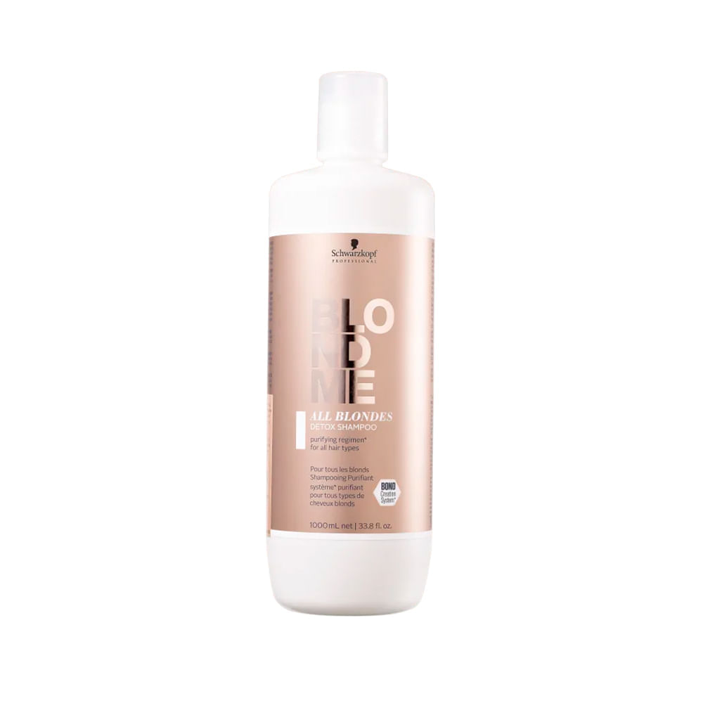 Shampoo Anti-Resíduos Schwarzkopf Professional Blondme Purificante All Blondes Detox 1000 ml