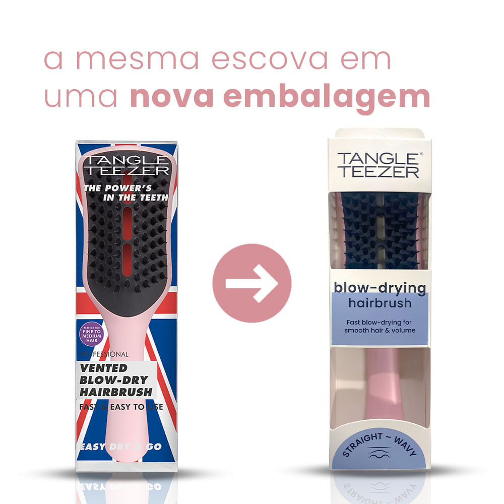 Escova para Modelar Tangle Teezer Easy Dry & Go Millennial Rosa