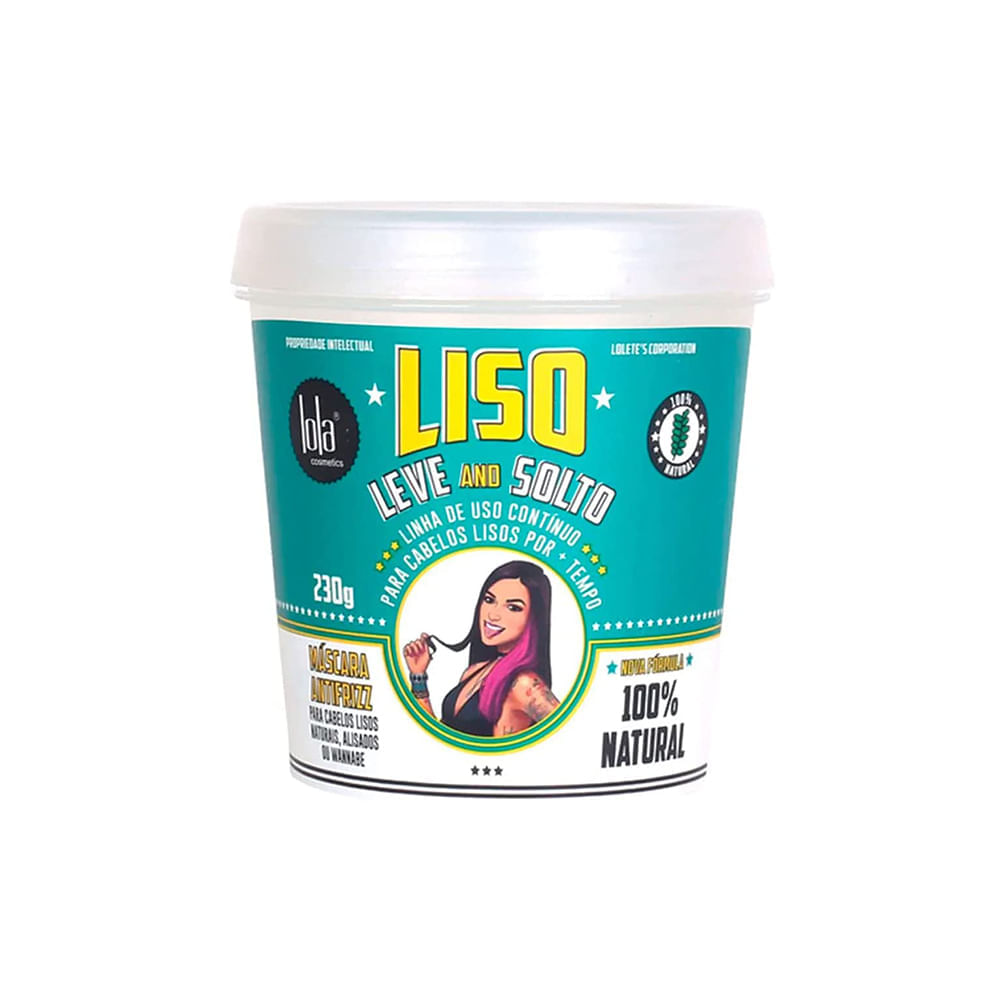 Máscara Antifrizz Lola Cosmetics Liso, Leve And Solto 230 G