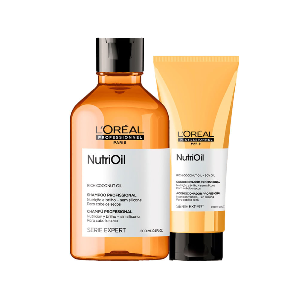 Kit L'Oréal Professionnel Serie Expert NutriOil Shampoo 300 ml + Condicionador 200 ml
