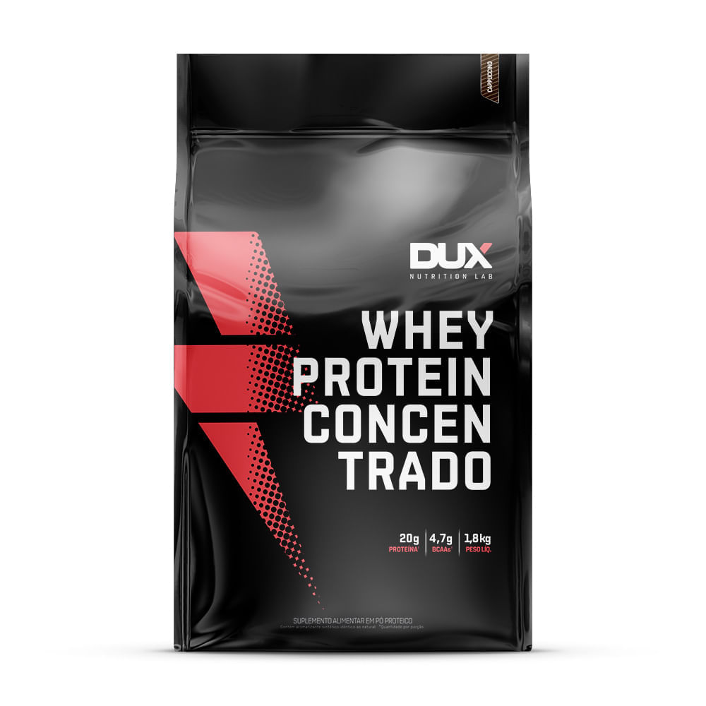 Whey Protein Concentrado Dux Nutrition  Sabor Morango 1800g