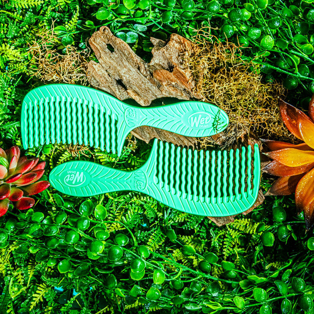 Pente para Desembaraçar WetBrush Go Green Biodegradável Verde