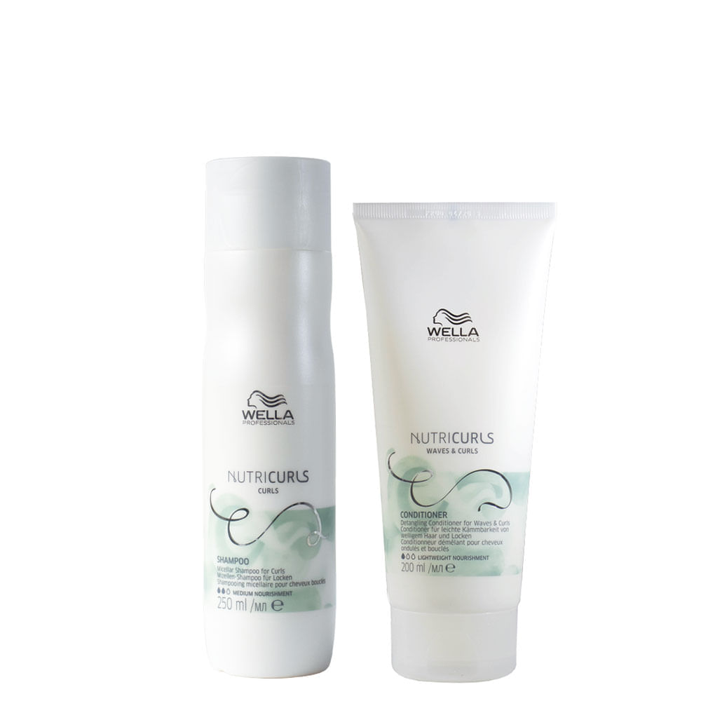 Kit Wella Professionals Nutricurls Shampoo 250 Ml + Condicionador 200 Ml