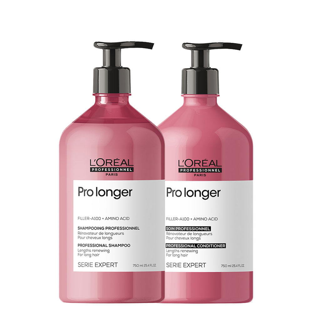 Kit L'oréal Professionnel Serie Expert Pro Longer Shampoo 750 Ml + Condicionador 750 Ml