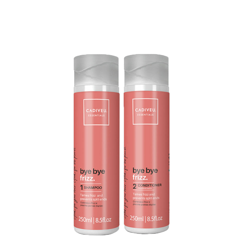 Kit Cadiveu Essentials Bye Bye Frizz Shampoo 250 Ml + Condicionador 250 Ml