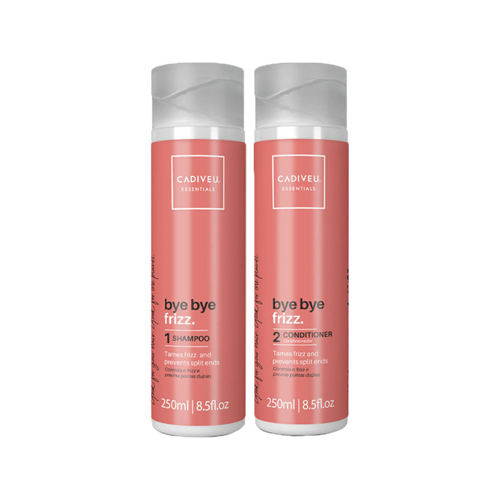 Kit Cadiveu Essentials Bye Bye Frizz Shampoo 250 ml + Condicionador 250 ml