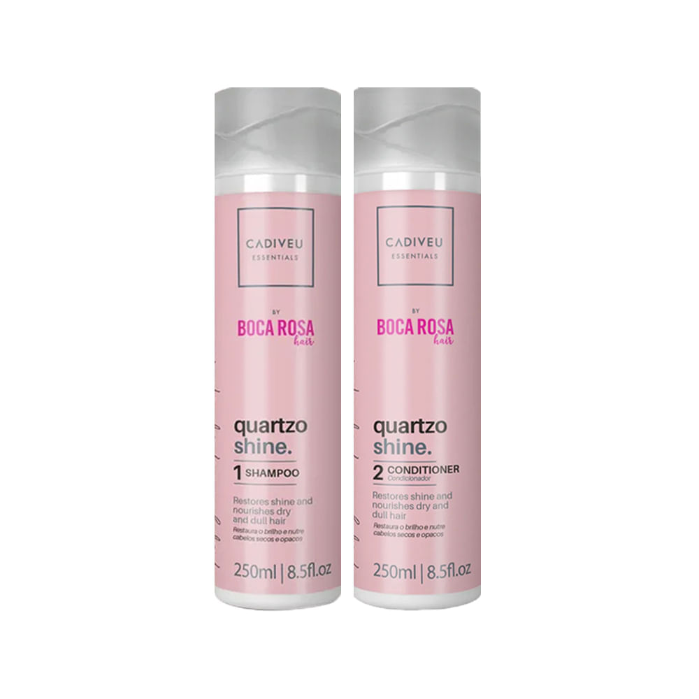 Kit Cadiveu Essentials Quartzo Shine Shampoo 250 ml + Condicionador 250 ml